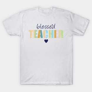 blessed teacher - thankgiving - fall autumn T-Shirt